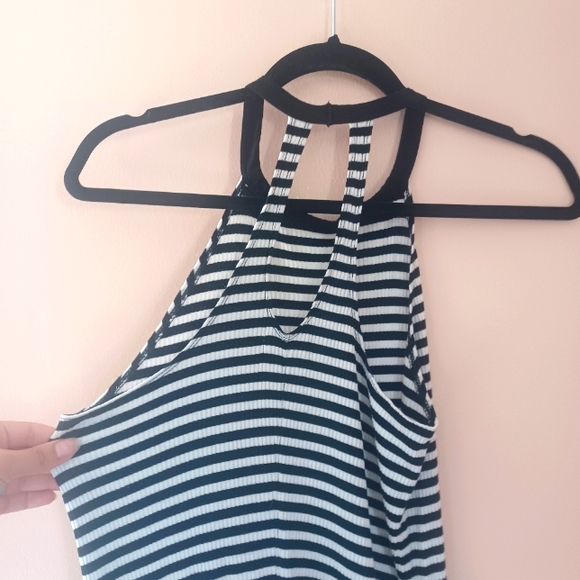 Vans Striped Halter Bodycon Dress Small - Picture 7 of 9